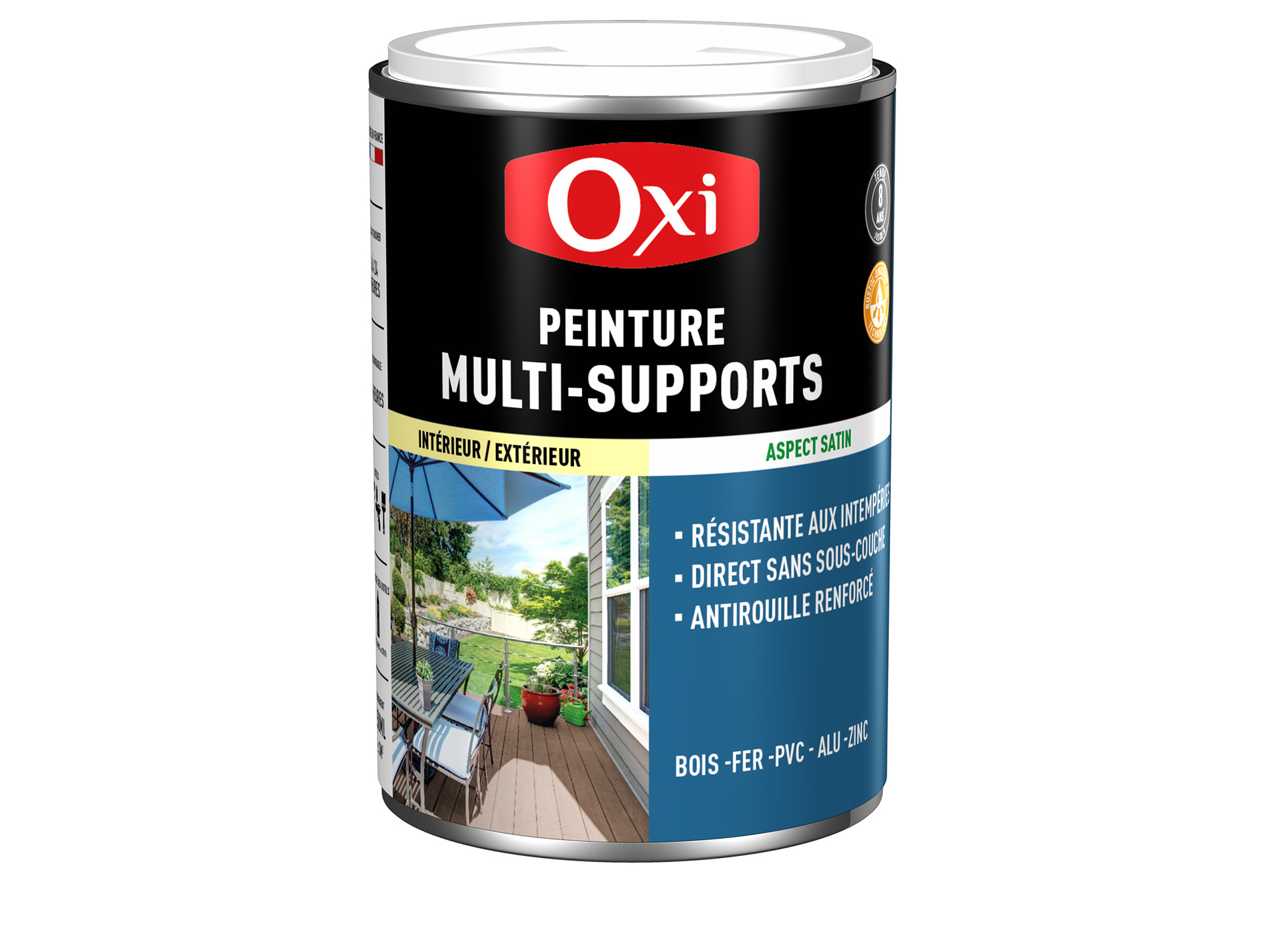 Peinture multi-supports Top3+ OXYTOL Vert Mousse 250ml